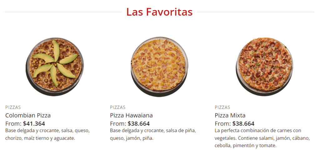 pizzas piccolo
